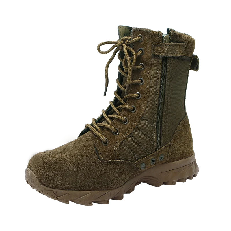 Custom Professional Camping Anti Slip Breathable Rubber Ankle Coyote Training Waterproof Combat Tactical Boots