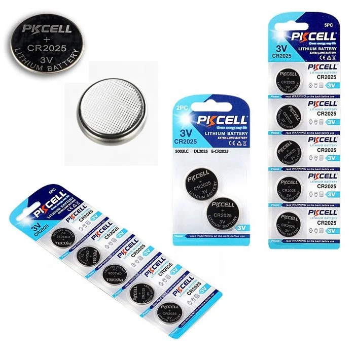 li/mno2 battery lithium button cell battery cr2025 3v 150mah for watch calculator medical equipment