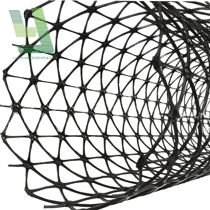 Geomalla Plastic Geogrid Three Way Reinforced Plastic Geogrid Polypropylene Triaxial Geogrid Tx150 Tx160 Geomalla