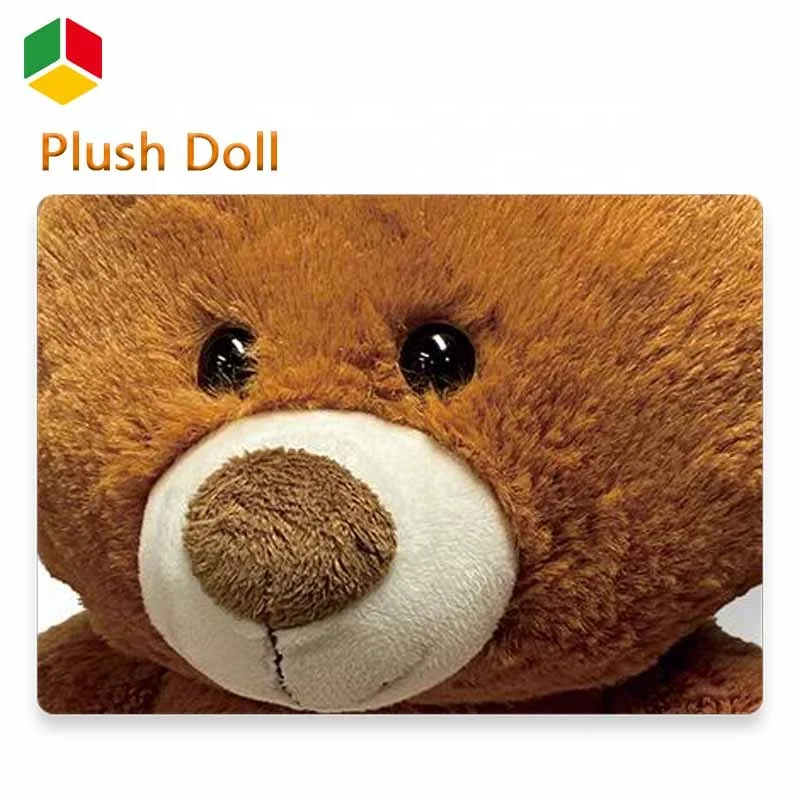 QS OEM Soft Stuffed Toys Animal Bear Electric Projection Baby Sleeping Plush Dolls With Music Lights