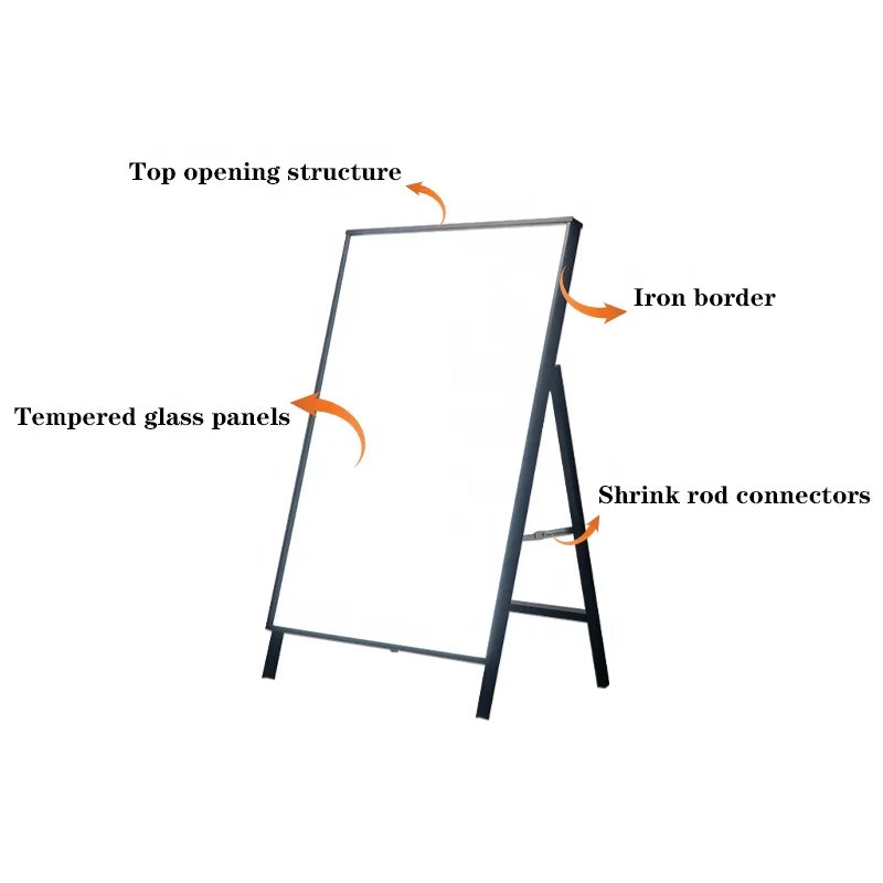 large light box advertising portable lightbox a board sign board outdoor advertising stand