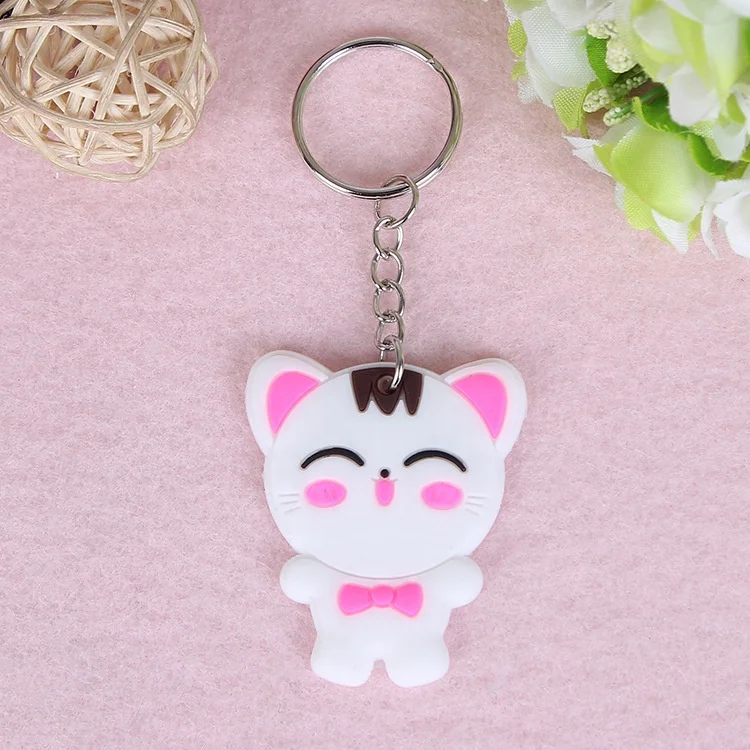 Custom Cute Cartoon Keychain PVC Soft Rubber Pendant Gift Fashion Creativity Keychain