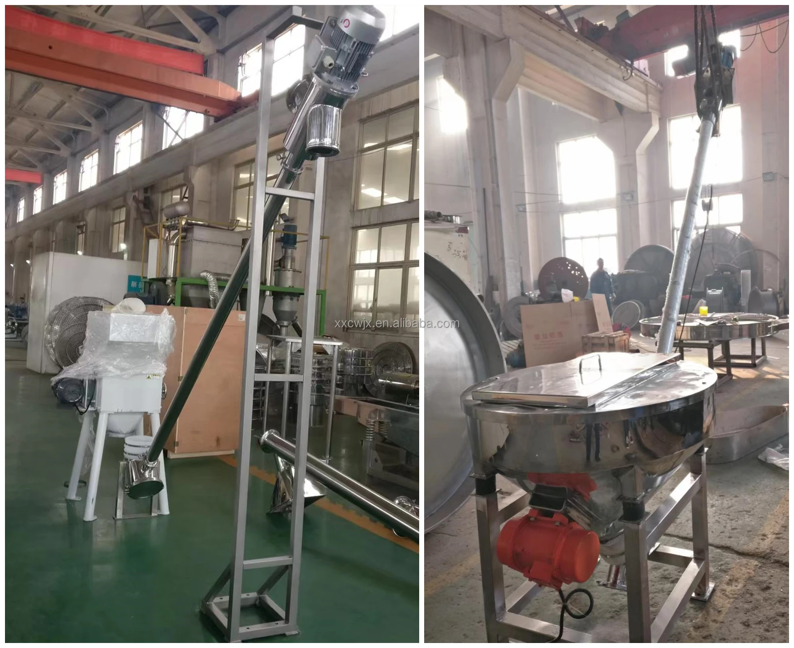 Flexible Shaftless Screw Auger Conveyor For Powder Granule