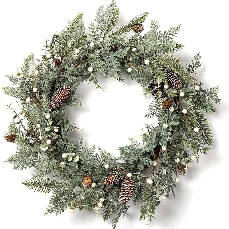 Hot sale merry Christmas outdoor garlands & wreaths christmas decorations christmas wreath