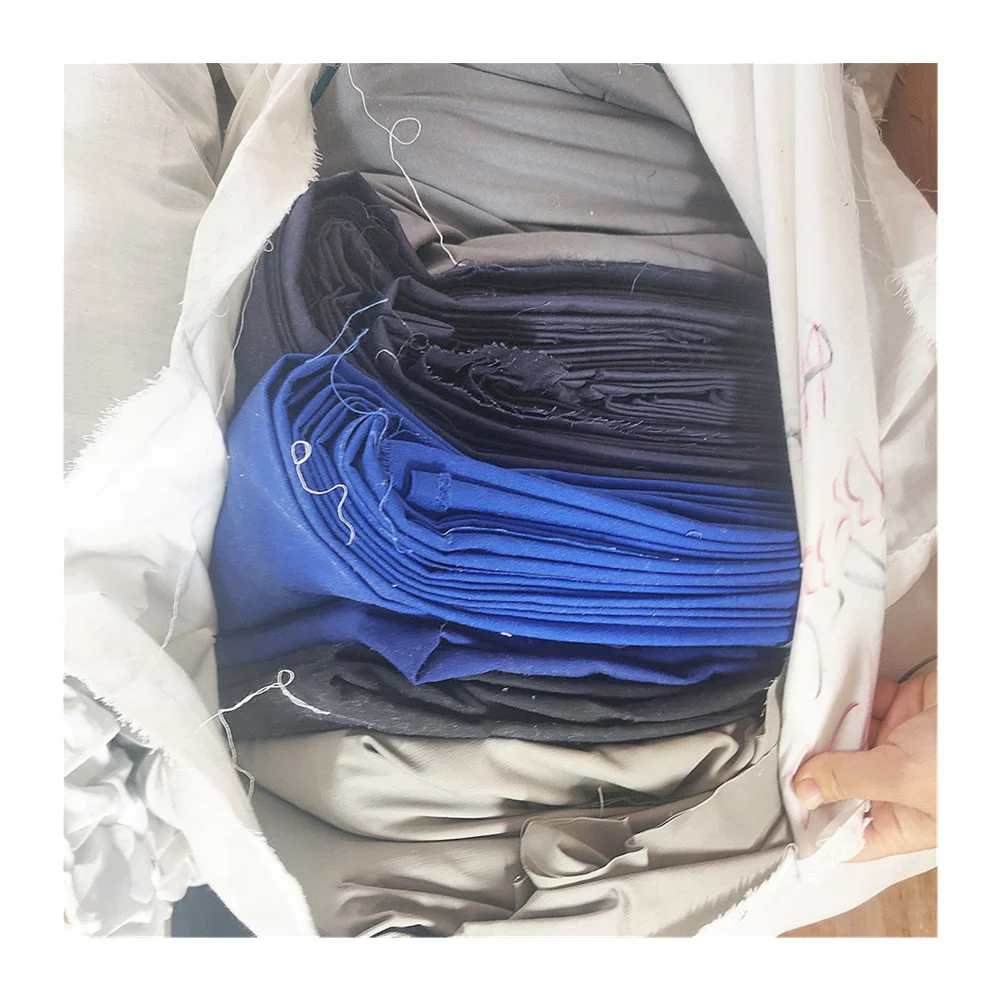 ZHAORUN B grade cutting pieces cotton stocklot fabric wholesale kg price length 1m up fabric leftover shirting fabric