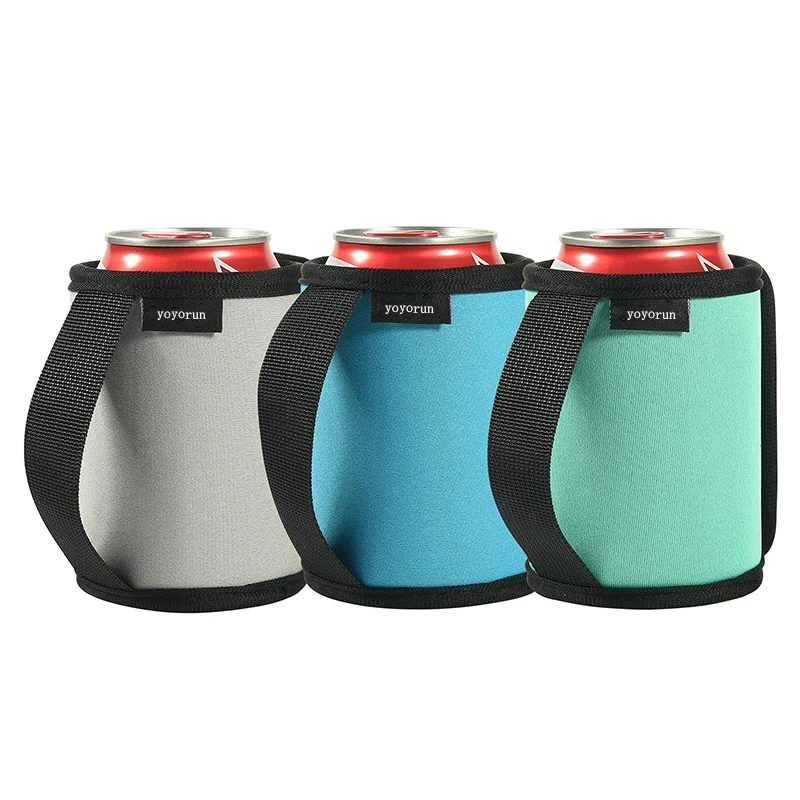 Wholesale beer bottle drinking cooler sleeves foam drink beer bottles cans coolers stubby holder with handle