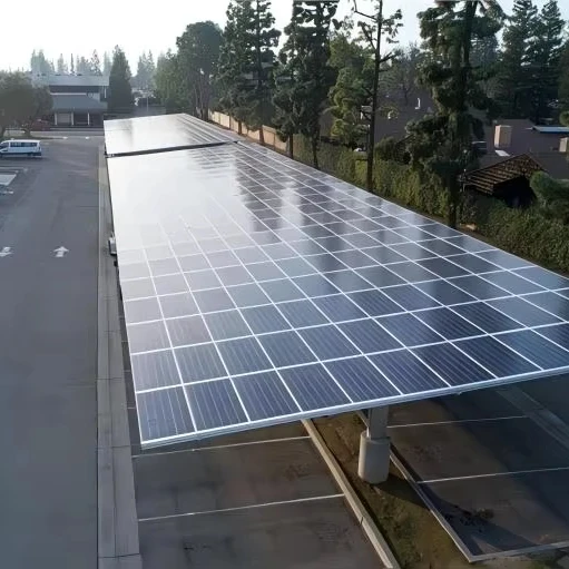30-500kw крупномасштабная гибридная солнечная система Carport