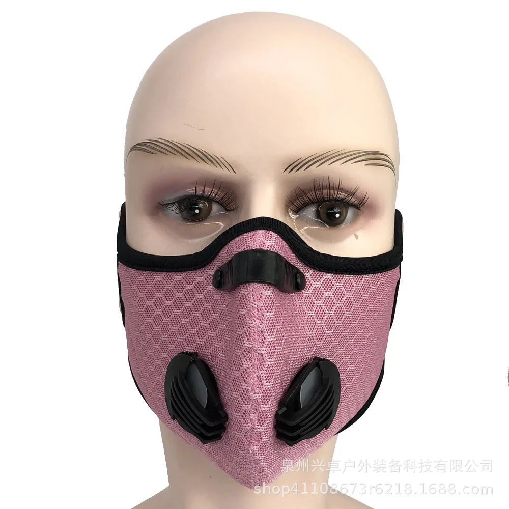 
Cheap Price custom outdoor riding dustproof mask reusable mesh anti smog mask carbon face mask sport 