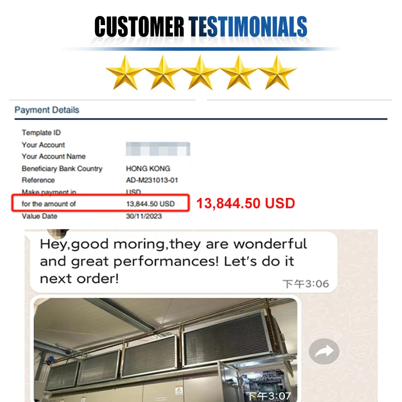 Aidear High performance heresite coating evaporator for offershore/marine