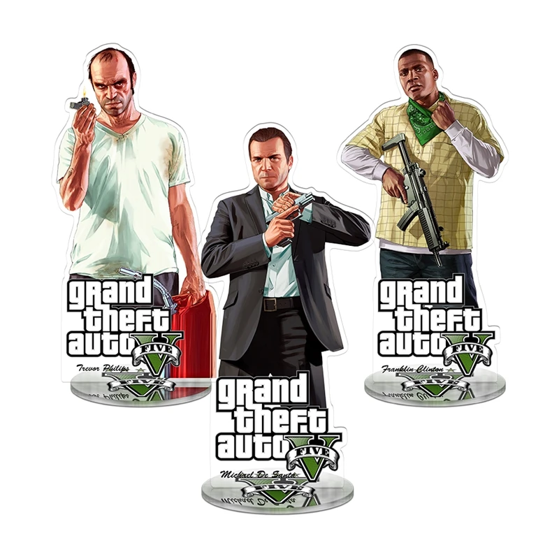 15CM game Acrylic Standee figure GTAS game 5 V Grand Theft toys Auto Stand figures derivatives wholesale Customized