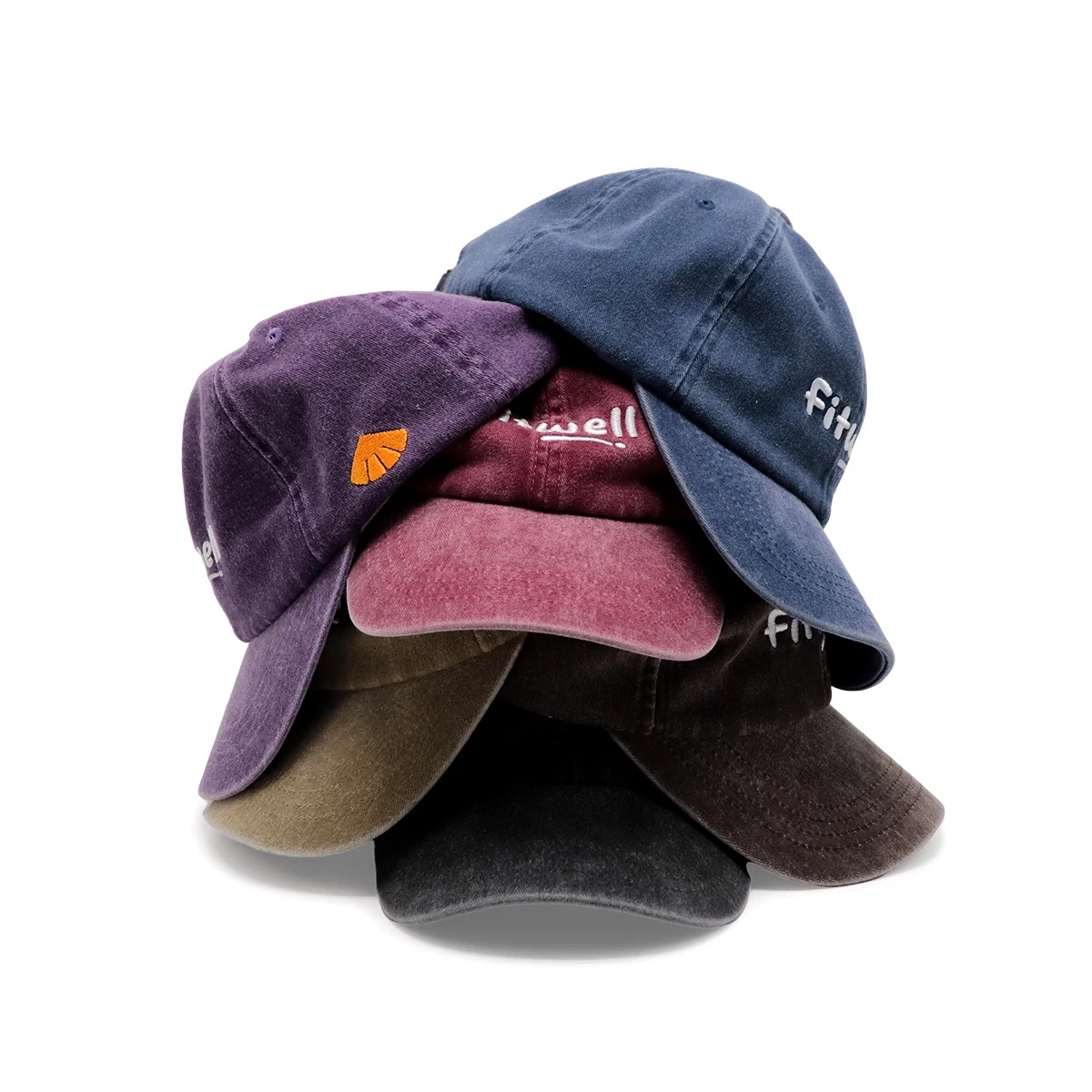 Low Profile High Quality Baseball Caps Washed Embroidery Logo Custom Dad Hat