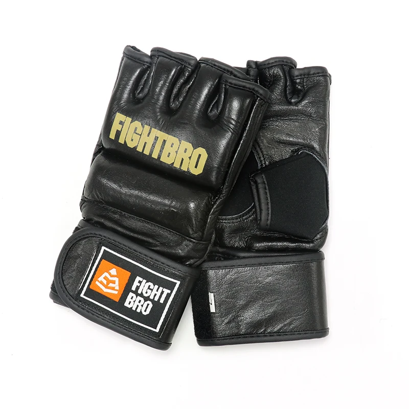 Перчатки Champ five figners MMA из воловьей кожи с дополнительной защитой пенопласта для