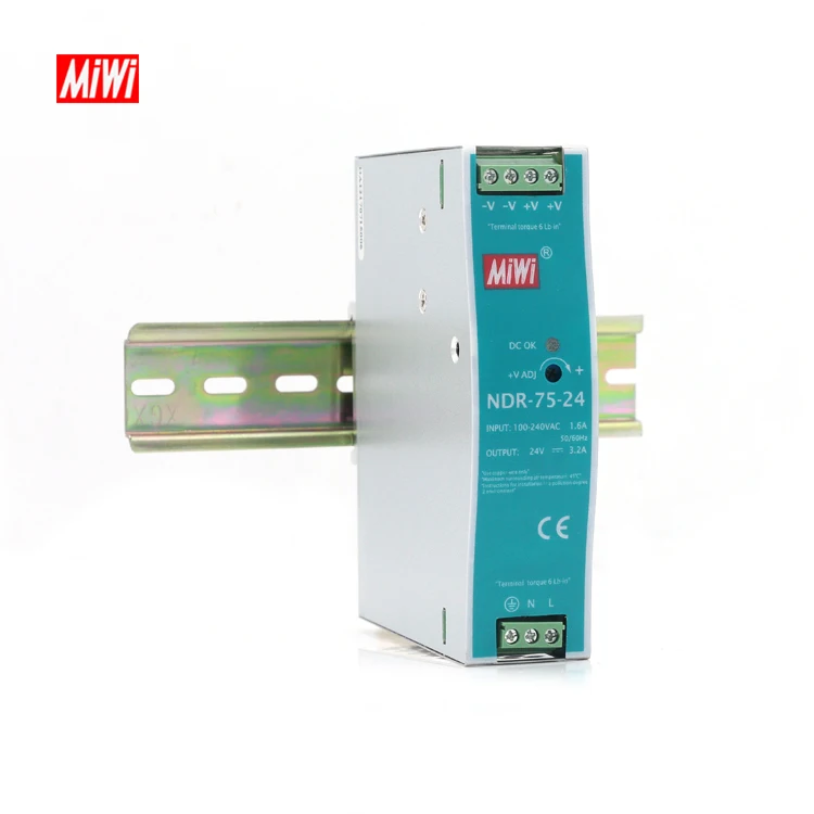 NDR-75-12 China supplier 75W power supply din rail NDR series 75W 12V