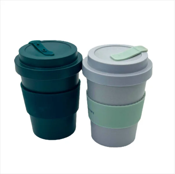 Wholesale Hot Sell Biodegradable Reusable Eco-friendly Bamboo Fiber Mug Takeaway Coffee Cup
