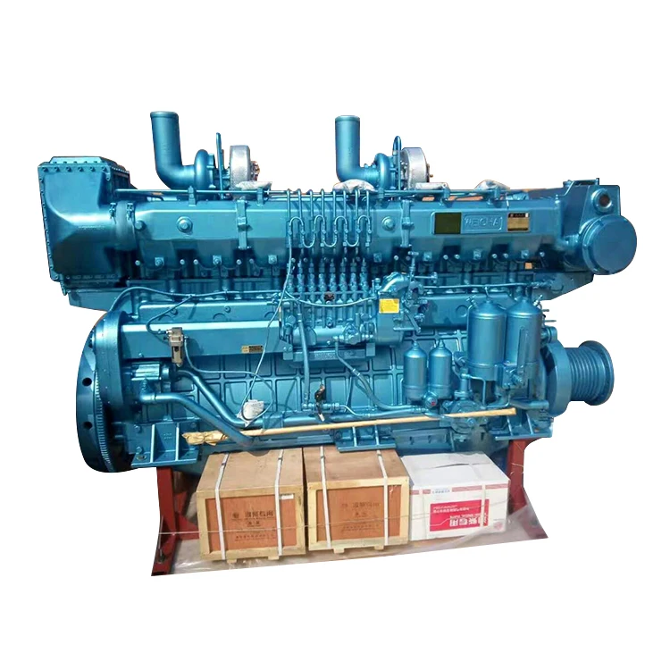 
Weichai 8170ZC marine diesel engine 820hp inboard marine engine with gearbox 
