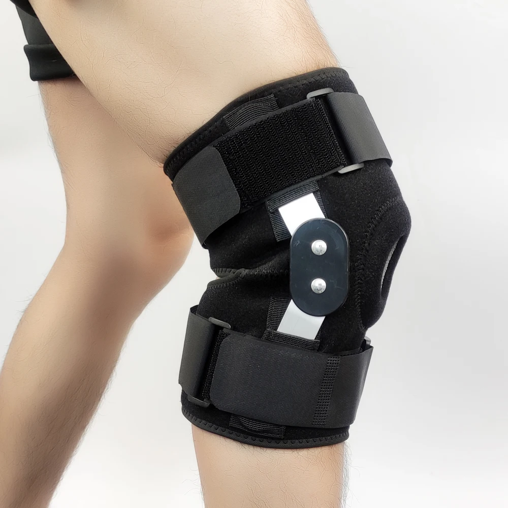 Health knee pads Neoprene Knee Support Hinged Patella Pads Sleeve Support Knee Brace