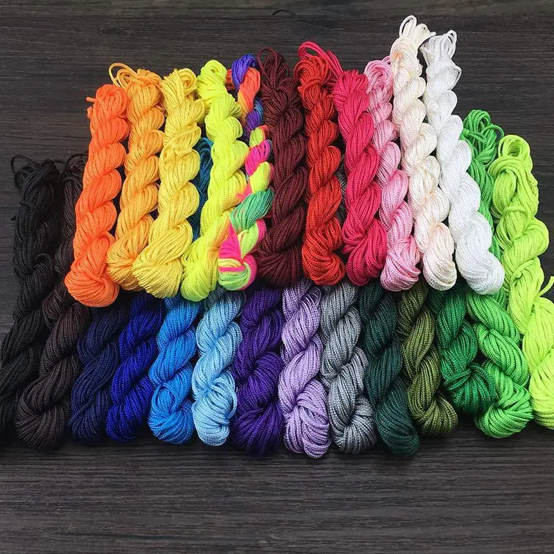 Wholesale Handmade Braided Cord 1.5mm Beaded Rope Bracelet Pendant Rope