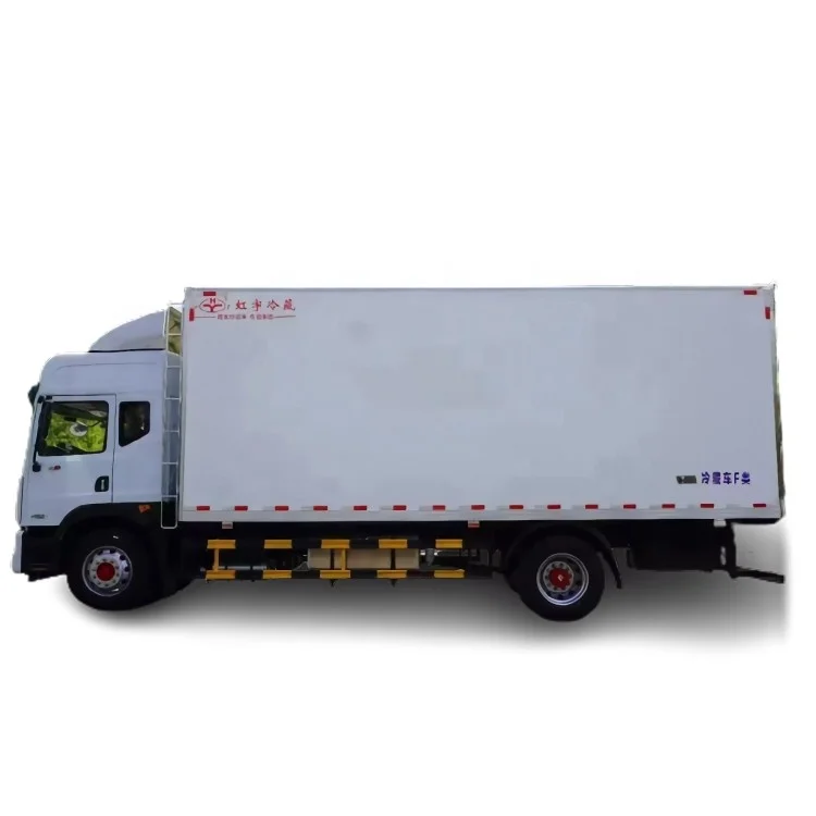 China Made Foton Cold Reefer Box Trucks 4x2 LHD Forland 10t 5C to 20C Double Controlled Thermo king Frozen Food Cold Box Truck