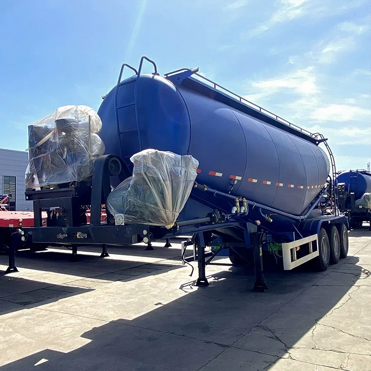 Low price bulk cement tanker trailer 30ton 40tons 50ton 3axles cement tank semi trailer