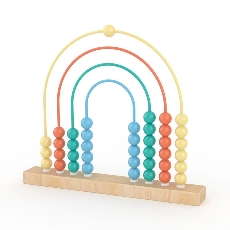 Wooden Maths Educational Toy Of Rainbow Abacus Montessori Abacus Learning To Count Numbers For Early Education Teaching Maths