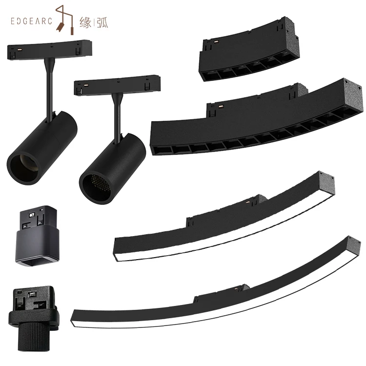 Anti-Glare Rail System 3w 6w 7w 12w 18w Smart Tuya Control Dimmable 220v Ceiling Circular Magnetic Track Light System