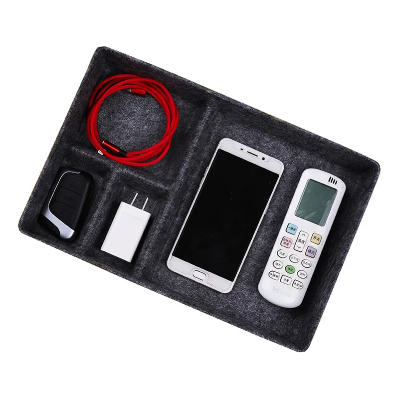 New Integrated Felt Drawer Storage Box Jewelry Box Wardrobe Storage Drawer Storage Tray