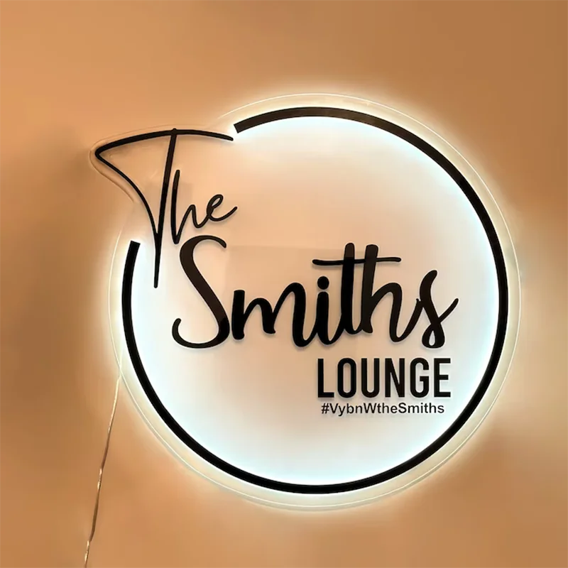 Factory Customized Made Famous Electric Company Logo Painting Metal Fabricated Led Giant Backlit Letter Name Sign for Store