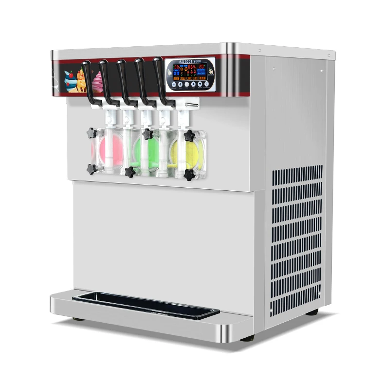 Kolice 5 flavors vending ice cream maker/soft rental ice cream machine /frozen yogurt acai ice cream machine with below 150 GWP