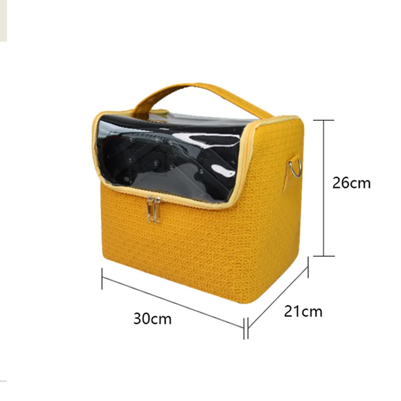 Wholesale Large Space Beauty Cosmetic Box PU Leather Fashionable And Durable Makeup Bag