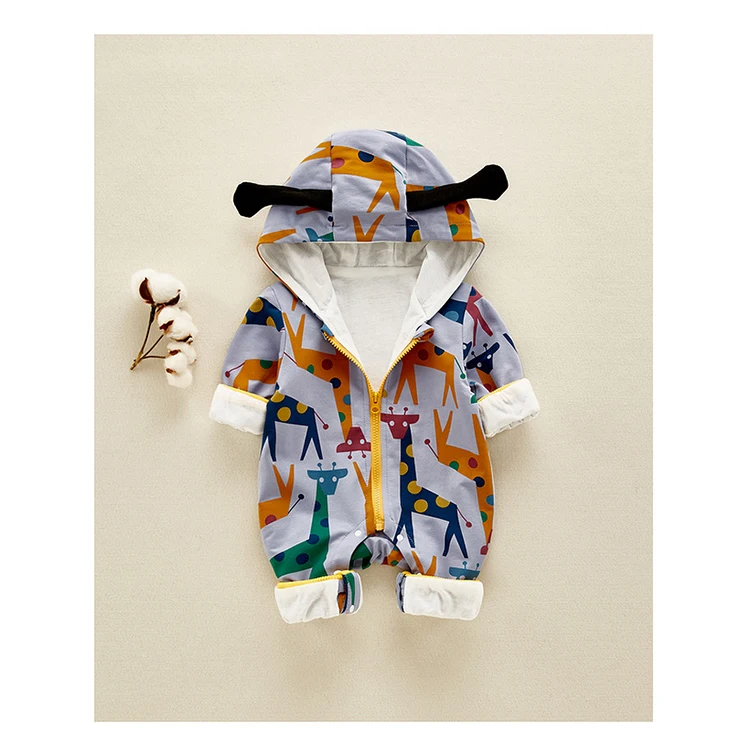 
Newborn Baby Clothes Baby Boys and Girls Jumpsuit Autumn and Winter Baby Romper 