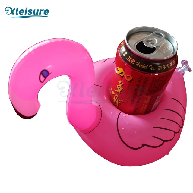 customized spa pool swimming spa flamingo drink cup holder inflatable glass holder float drink coaster