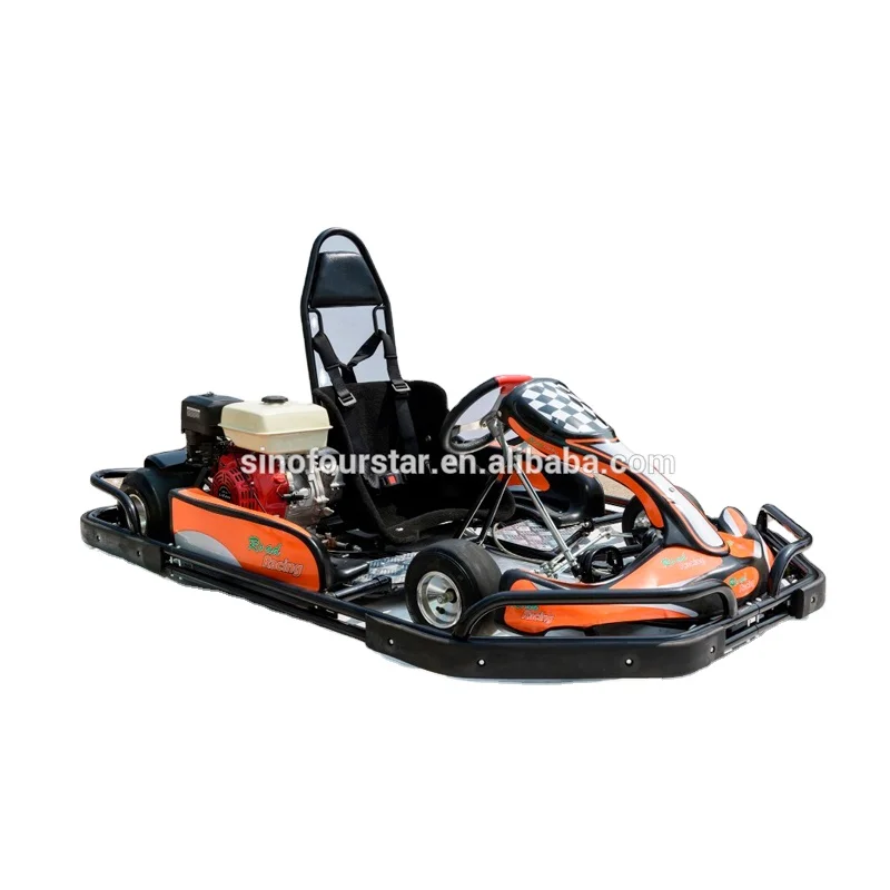 High Performance 45km/H Chromium Tube Frame Racing Go Kart With Safety Bumper