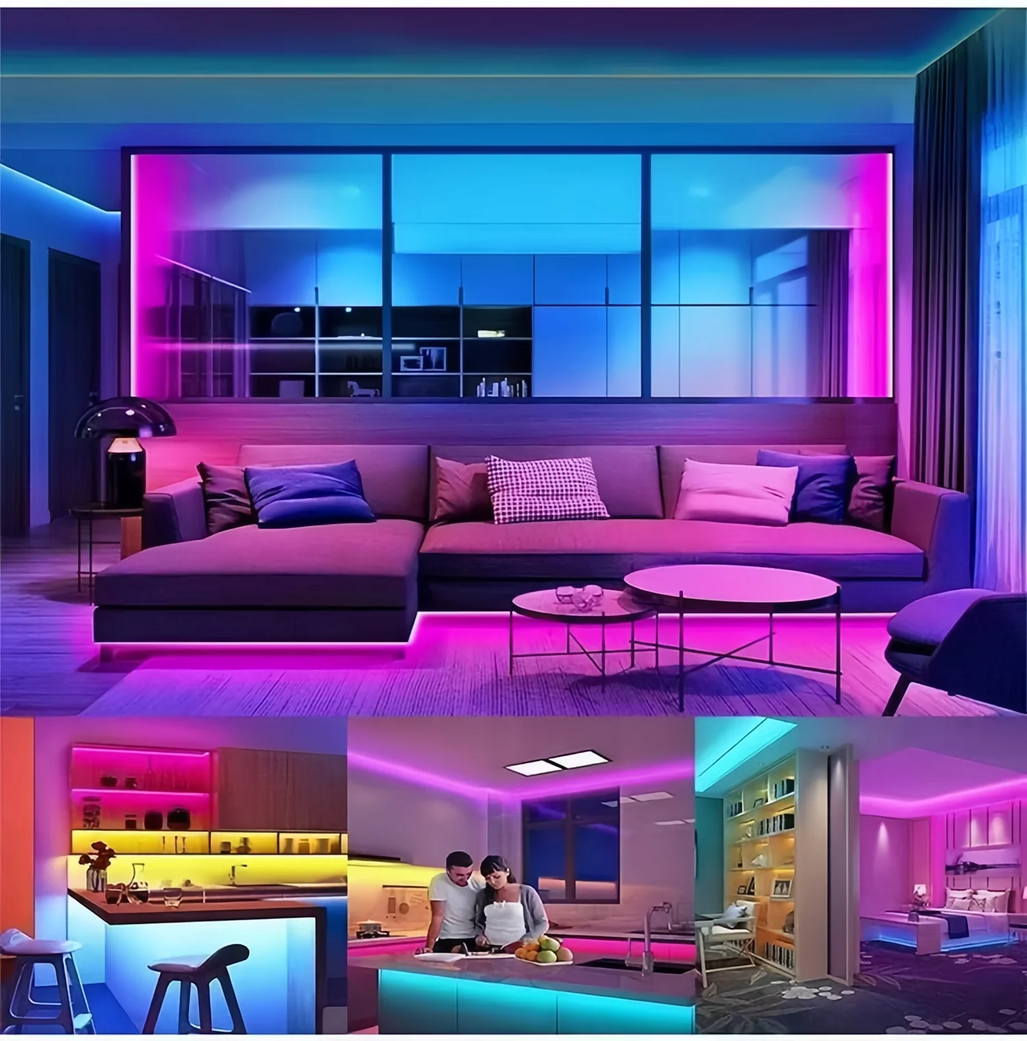 New Commercial Magic Dream Changing Color CE RoHS 12V 24V 12MM RGBIC COB Flexible Tape LED Strip Light