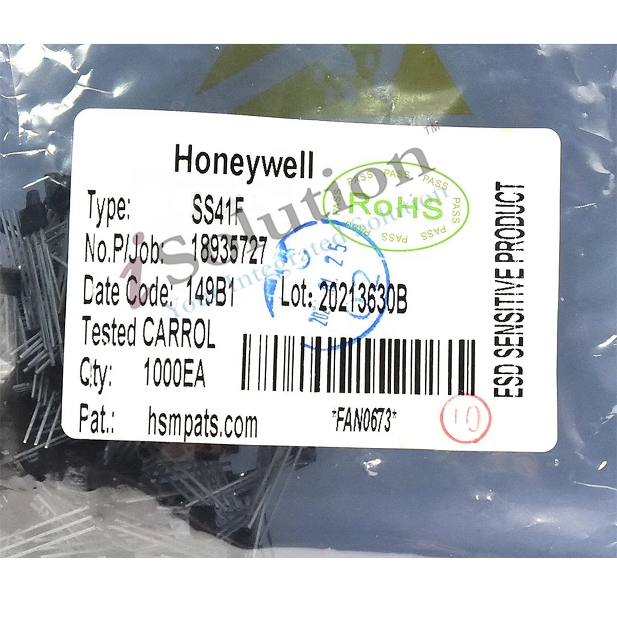 Original  Magnetic Sensors SS41F 41F TO-92  SIP-3 Digital Switch Bipolar Switch Open Drain Hall Effect Radial Lead