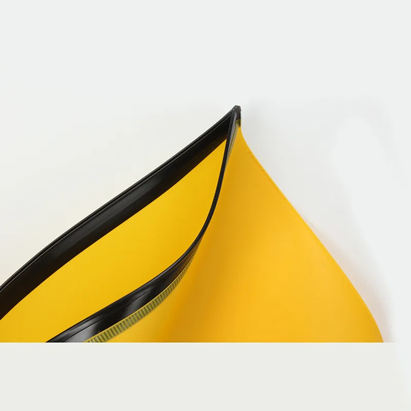
ODM printing eco friendly slider zipper plastic yellow PVC bag 