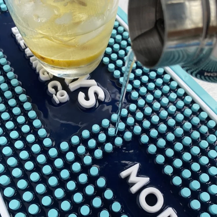 OEM мягкий ПВХ резиновый коврик для бара с логотипами под заказ