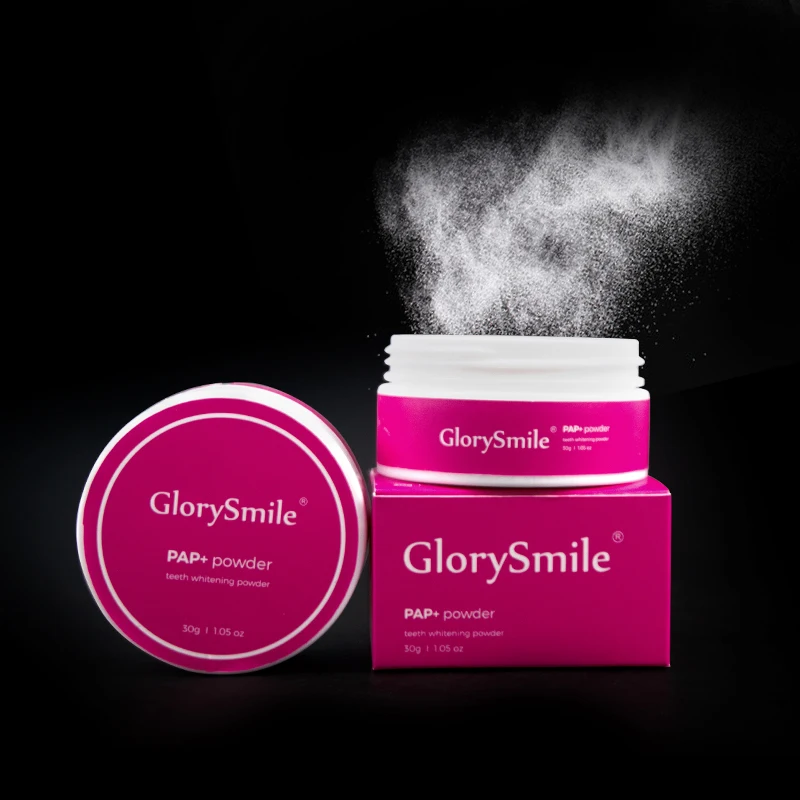 CE Approved Organic White Powder Non Peroxide PAP Teeth Whitening Powder 30g Custom Logo