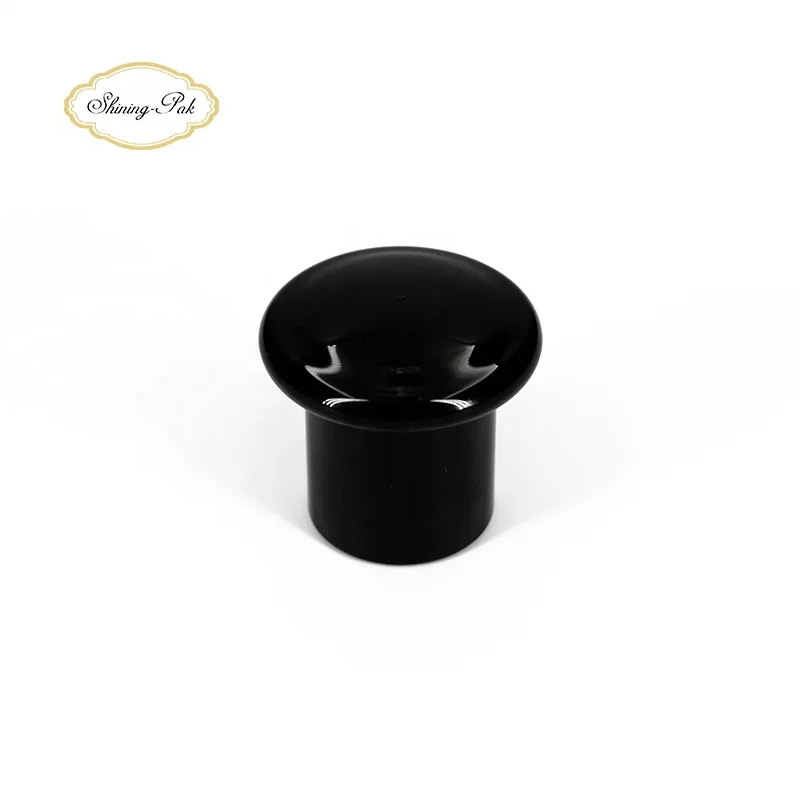 Black mushroom shape plastic perfume cap  perfume bottle cap lids closures luxury bottle caps perfume packaging
