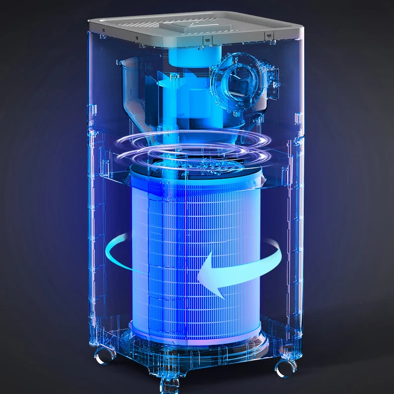 TUSSON ulpa filter with mosquito catcher wireless charger welding helmet odor track tester tank salon uv industrial air purifier