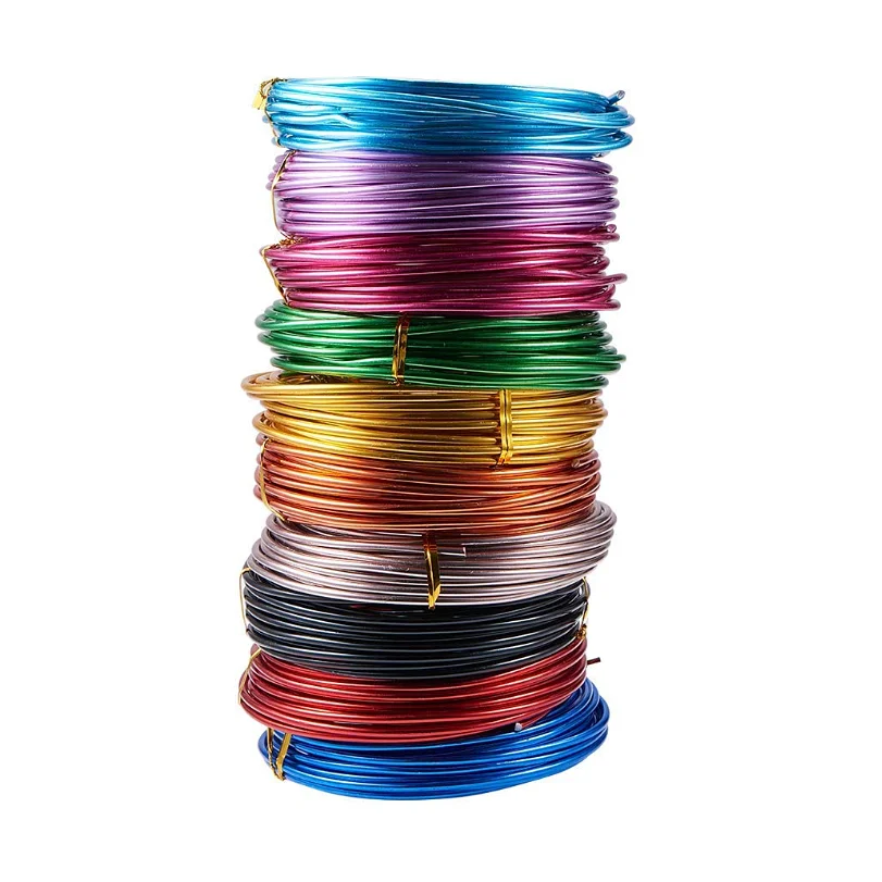 Wholesale 1mm-5mm Anodized Aluminum Craft Wire Light Copper Color Aluminium Wire For Jewellery Making