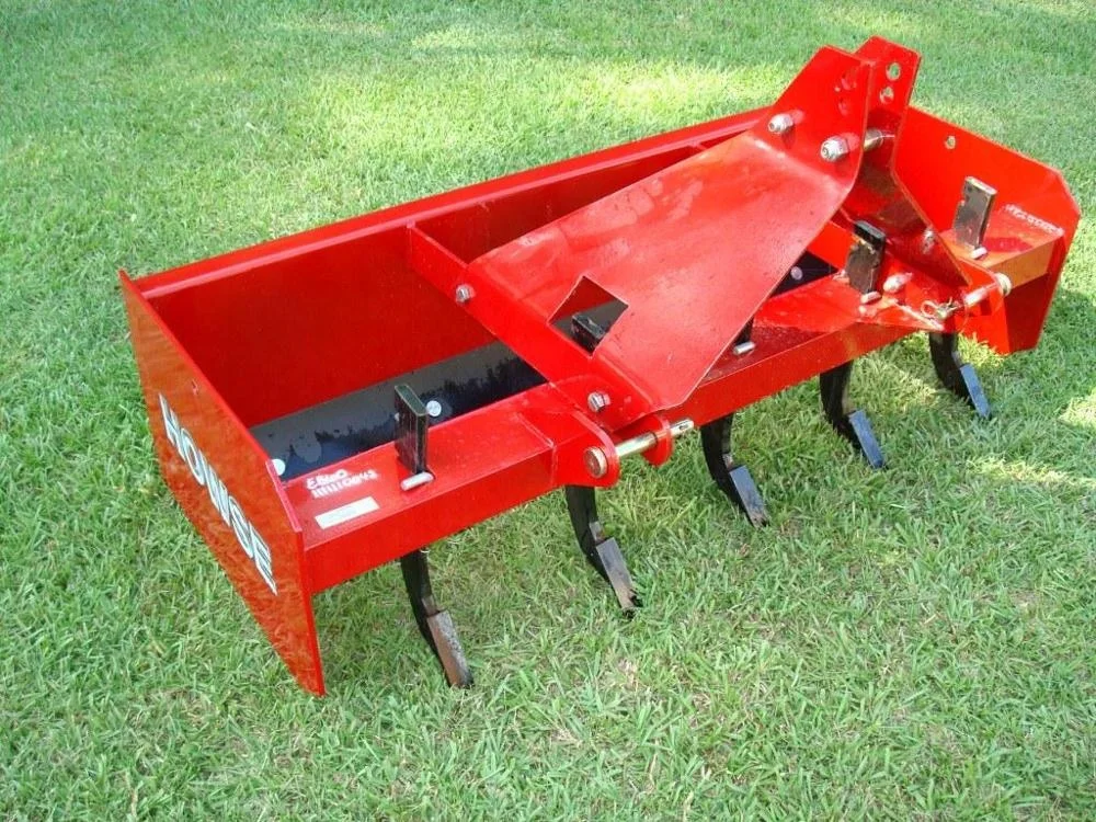 50hp 4 wheels tractor pull type 5ft compact box grading scraper for sale