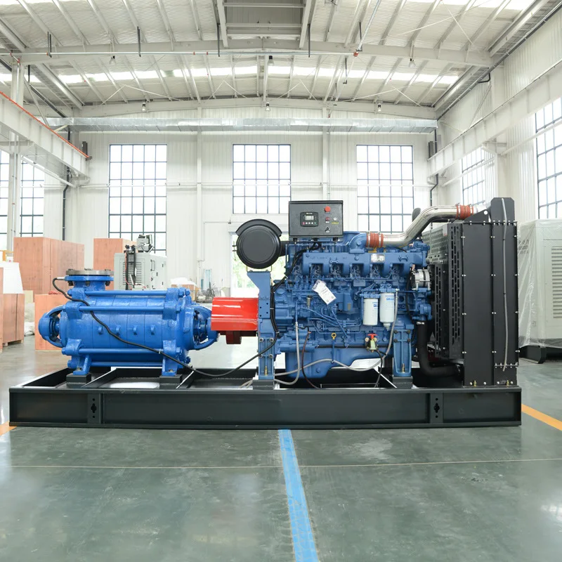 High Horsepower Diesel Engine Irrigation Farm Construction Mining Suction Pump Fixed High Horsepower Diesel Engine Pumps