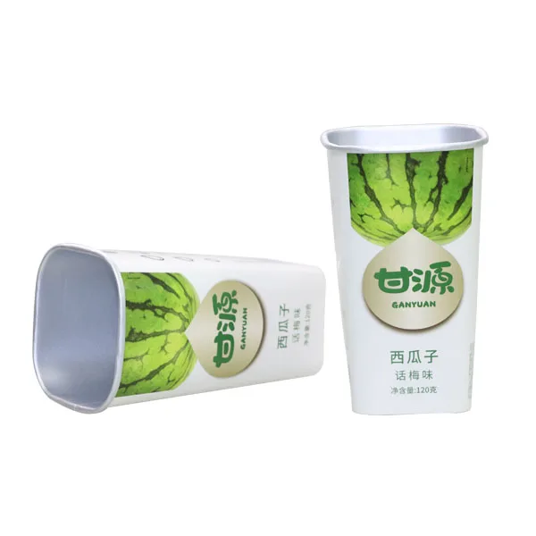 
20oz Eco-friendly Single Wall Custom Printed Square Aluminium Foil Coated Paper Cup for Snack Cereal 