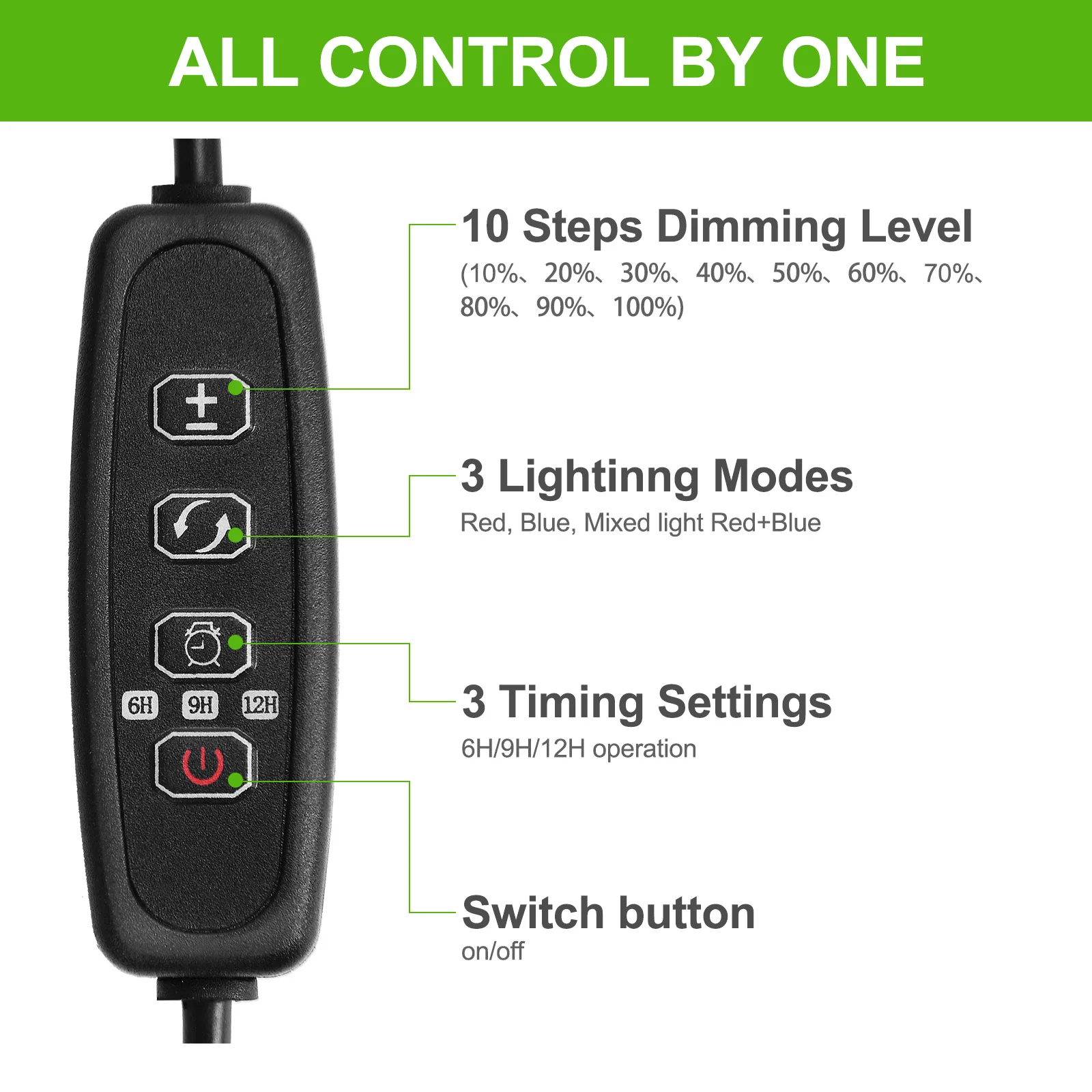 4 Head 24W Floor Growing Lamp  LED Grow Light with Stand  Fitolamp with Tripod for Indoor Plants