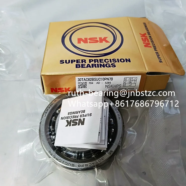 NSK Screw Bearings 30TAC62B Angular Contact Ball Bearing 30TAC62B NSK for CNC machines spindle