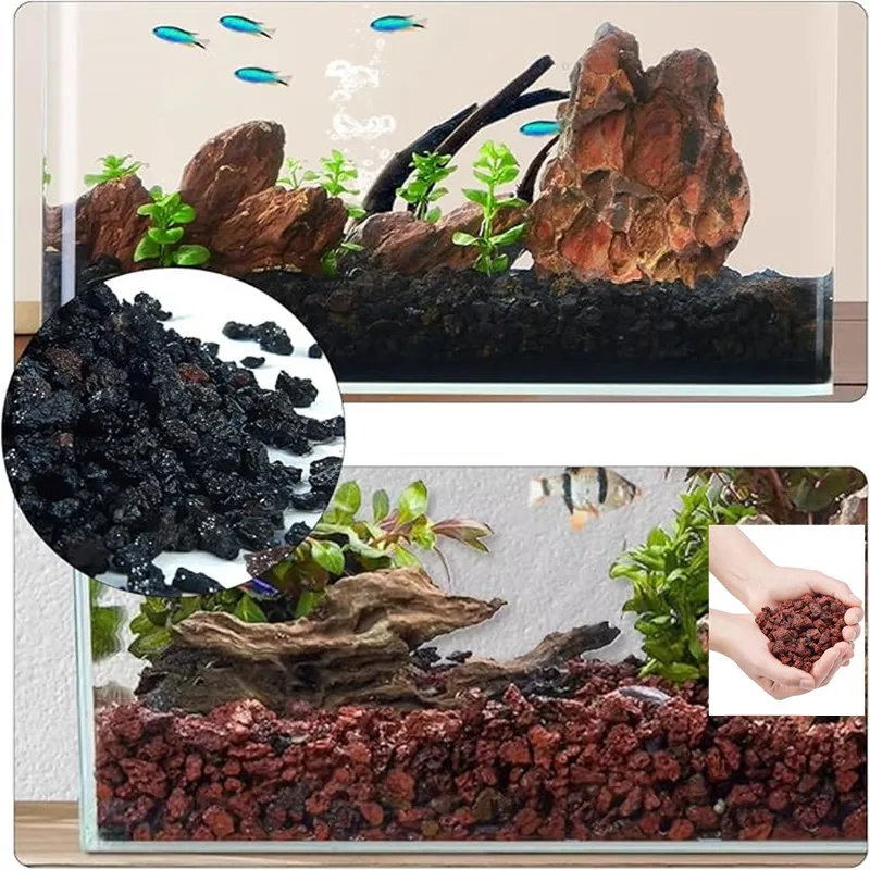 Filter media aquarium filter material ocean decoration red volcanic lava rock