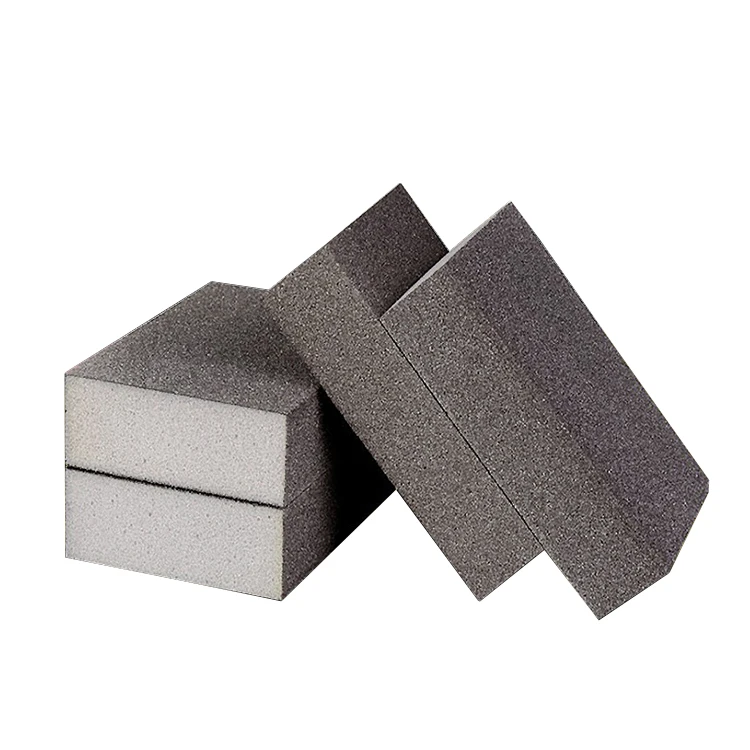 High-Quality Handheld Sponge Sandpaper Block for Metal and Wood Surface Polishing