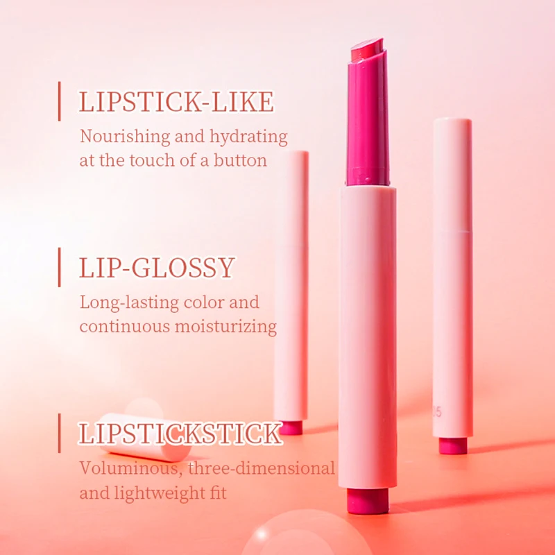 Wholesale High Quality 5g Mineral Lipstick Stick Waterproof Private Label Shiny Glossy Lip Gloss Wholesale Makeup Lipsticks