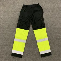 Work Wear High Quality Reflective Safety Pants Outdoor Reflective Security Hi Vis Material Safety Cargo Pants