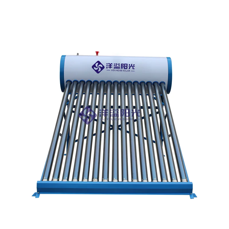 High thermal efficiency integrated non pressure solar water heater with vacuum tube painted by magnetron sputtering selective